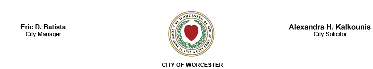 City of Worcester Letterhead/Seal